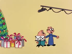 Screenshots from the 1962 Bagdasarian Productions cartoon The Chipmunk Song
