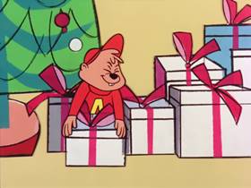 Screenshots from the 1962 Bagdasarian Productions cartoon The Chipmunk Song