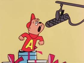 Screenshots from the 1962 Bagdasarian Productions cartoon The Chipmunk Song