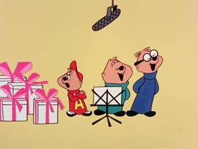 Screenshots from the 1962 Bagdasarian Productions cartoon The Chipmunk Song
