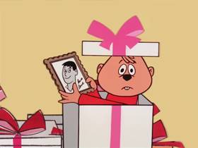 Screenshots from the 1962 Bagdasarian Productions cartoon The Chipmunk Song