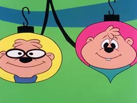 Screenshots from the 1962 Bagdasarian Productions cartoon The Chipmunk Song