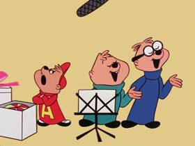 Screenshots from the 1962 Bagdasarian Productions cartoon The Chipmunk Song