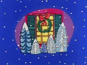 Screenshots from the 1962 Bagdasarian Productions cartoon The Chipmunk Song