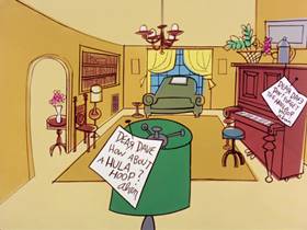 Screenshots from the 1962 Bagdasarian Productions cartoon The Chipmunk Song