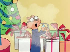 Screenshots from the 1962 Bagdasarian Productions cartoon The Chipmunk Song