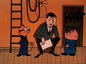Screenshots from the 1962 Bagdasarian Productions cartoon The Band Played On
