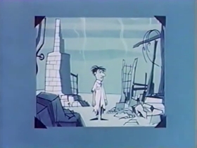 Screenshots from the 1962 Bagdasarian Productions cartoon  	This is Your Life, Clyde Crashcup!