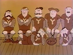 Screenshots from the 1962 Bagdasarian Productions cartoon  	This is Your Life, Clyde Crashcup!