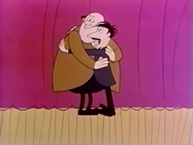 Screenshots from the 1962 Bagdasarian Productions cartoon  	This is Your Life, Clyde Crashcup!