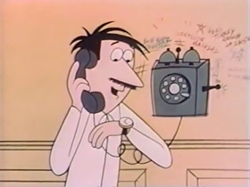 Screenshots from the 1962 Bagdasarian Productions cartoon  	This is Your Life, Clyde Crashcup!