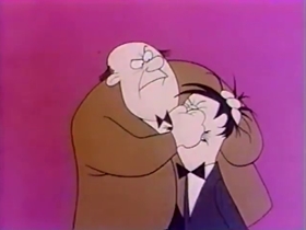Screenshots from the 1962 Bagdasarian Productions cartoon  	This is Your Life, Clyde Crashcup!