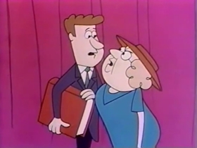 Screenshots from the 1962 Bagdasarian Productions cartoon  	This is Your Life, Clyde Crashcup!