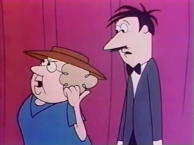 Screenshots from the 1962 Bagdasarian Productions cartoon  	This is Your Life, Clyde Crashcup!
