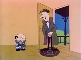 Screenshots from the 1962 Bagdasarian Productions cartoon  	This is Your Life, Clyde Crashcup!