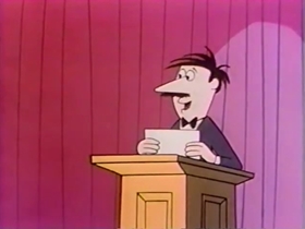 Screenshots from the 1962 Bagdasarian Productions cartoon  	This is Your Life, Clyde Crashcup!