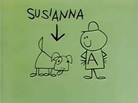 Screenshots from the 1962 Bagdasarian Productions cartoon Polly Wolly Doodle