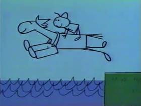 Screenshots from the 1962 Bagdasarian Productions cartoon Polly Wolly Doodle