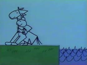 Screenshots from the 1962 Bagdasarian Productions cartoon Polly Wolly Doodle
