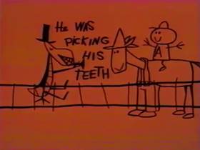 Screenshots from the 1962 Bagdasarian Productions cartoon Polly Wolly Doodle