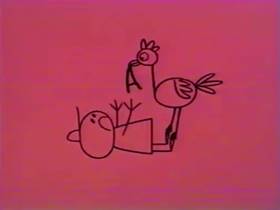 Screenshots from the 1962 Bagdasarian Productions cartoon Polly Wolly Doodle