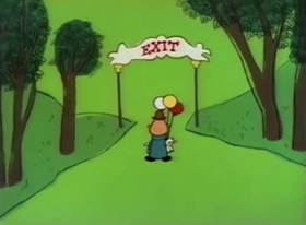 Screenshots from the 1962 Bagdasarian Productions cartoon  	While Strolling in the Park