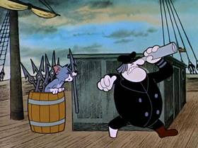 Screenshots from the 1962 MGM cartoon Dicky Moe