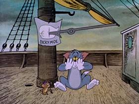 Screenshots from the 1962 MGM cartoon Dicky Moe