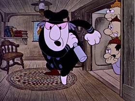 Screenshots from the 1962 MGM cartoon Dicky Moe
