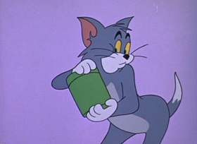 Screenshots from the 1962 MGM cartoon The Tom and Jerry Cartoon Kit