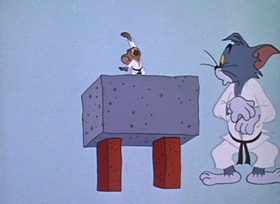 Screenshots from the 1962 MGM cartoon The Tom and Jerry Cartoon Kit