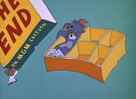 Screenshots from the 1962 MGM cartoon The Tom and Jerry Cartoon Kit
