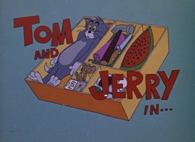 Screenshots from the 1962 MGM cartoon The Tom and Jerry Cartoon Kit