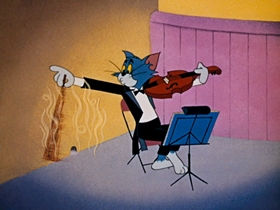 Screenshots from the 1962 MGM cartoon Carmen Get It!