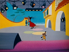 Screenshots from the 1962 MGM cartoon Carmen Get It!