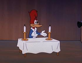 Screenshots from the 1962 Walter Lantz cartoon Room and Bored