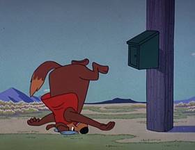 Screenshots from the 1962 Walter Lantz cartoon Room and Bored