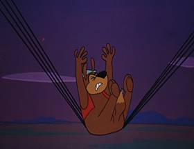 Screenshots from the 1962 Walter Lantz cartoon Room and Bored