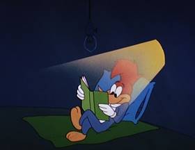 Screenshots from the 1962 Walter Lantz cartoon Room and Bored