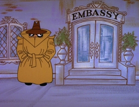 Screenshots from the 1962 Walter Lantz cartoon Phoney Express