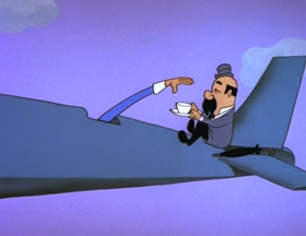 Screenshots from the 1962 Walter Lantz cartoon Phoney Express