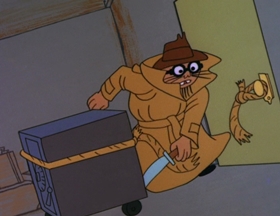 Screenshots from the 1962 Walter Lantz cartoon Phoney Express