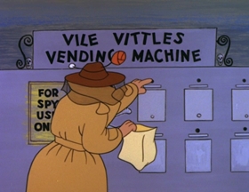 Screenshots from the 1962 Walter Lantz cartoon Phoney Express