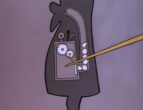 Screenshots from the 1962 Walter Lantz cartoon Phoney Express