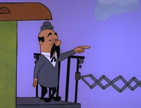 Screenshots from the 1962 Walter Lantz cartoon Phoney Express