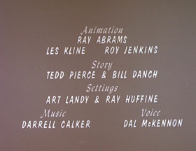 Screenshots from the 1962 Walter Lantz cartoon Phoney Express