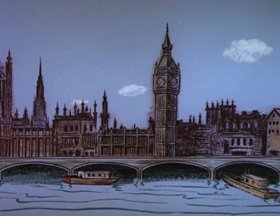 Screenshots from the 1962 Walter Lantz cartoon Phoney Express