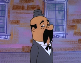 Screenshots from the 1962 Walter Lantz cartoon Phoney Express