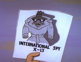 Screenshots from the 1962 Walter Lantz cartoon Phoney Express