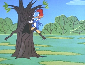 Screenshots from the 1962 Walter Lantz cartoon Careless Caretaker